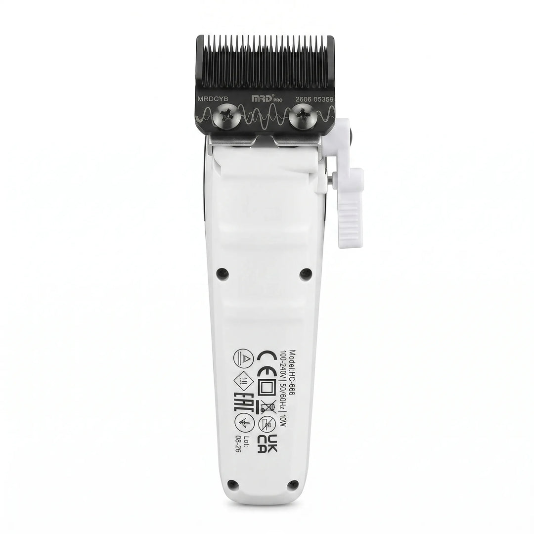 MRD PRO CYBORG BLPU Motor Professional Cordless Hair Clipper –WHITE