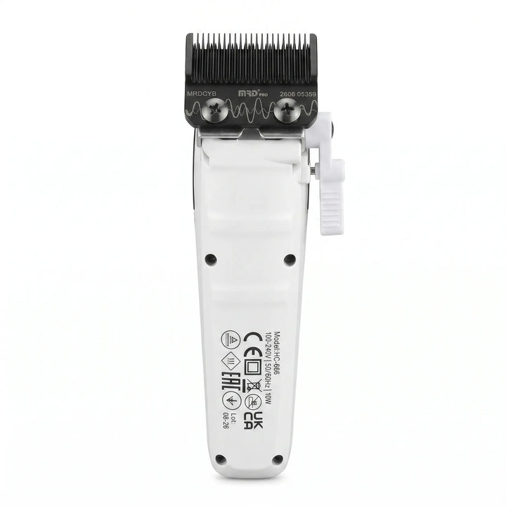 MRD PRO CYBORG BLPU Motor Professional Cordless Hair Clipper –WHITE