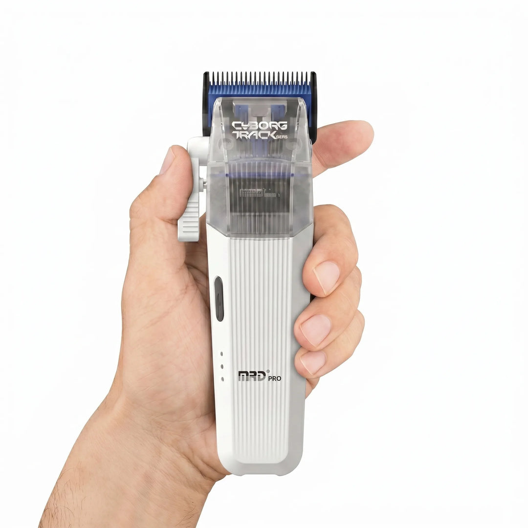 MRD PRO CYBORG BLPU Motor Professional Cordless Hair Clipper –WHITE