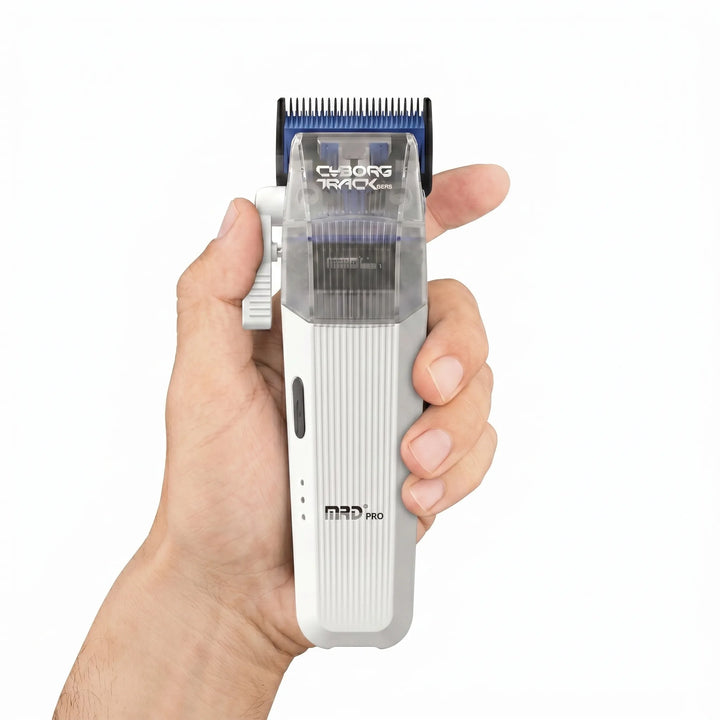 MRD PRO CYBORG BLPU Motor Professional Cordless Hair Clipper –WHITE