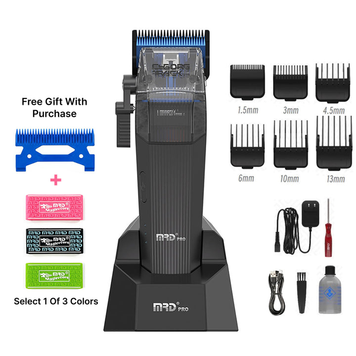 MRD PRO CYBORG BLPU Motor Professional Cordless Hair Clipper –BLACK