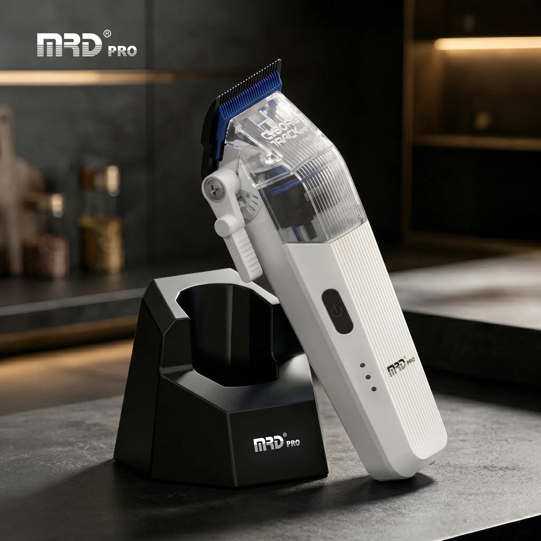 MRD PRO CYBORG BLPU Motor Professional Cordless Hair Clipper –WHITE