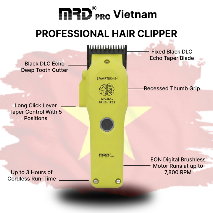 Cortapelos digital sin escobillas Precision Smart Brain – Verde 