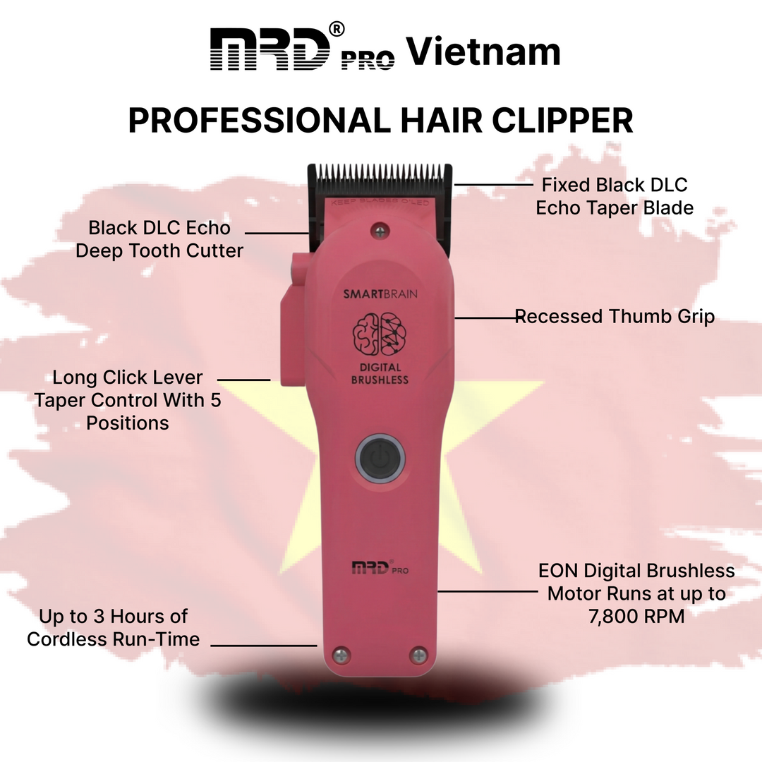 Cortapelos digital sin escobillas Precision Smart Brain – Rosa 