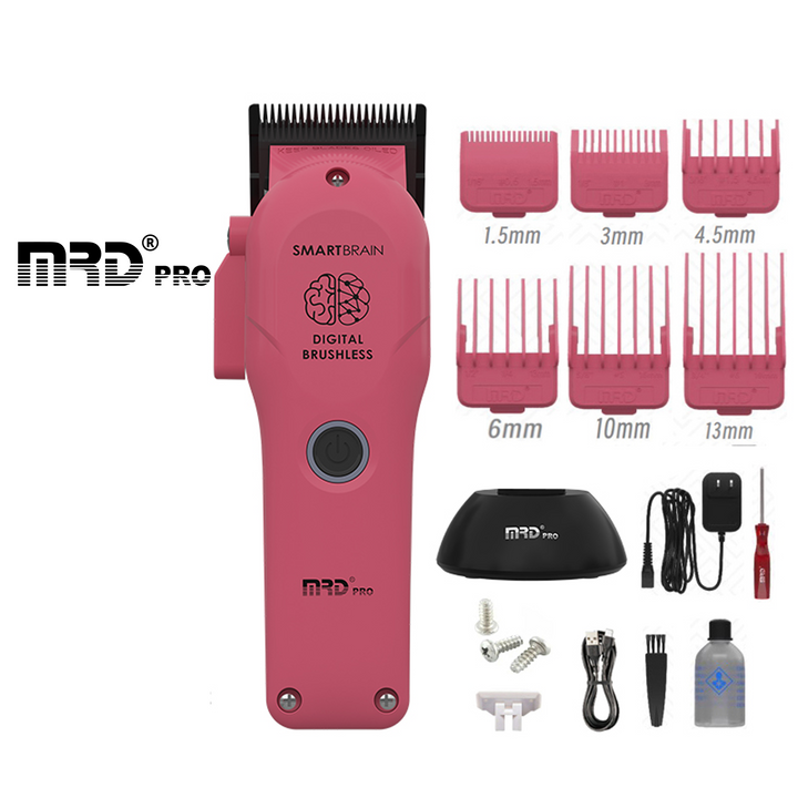 Cortapelos digital sin escobillas Precision Smart Brain – Rosa 