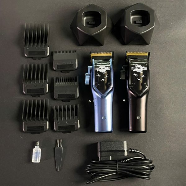 Cortapelos HC-3969V (base de carga incluida) – Batería de litio de 2400 mAh, motor de 7200 RPM, carga rápida 3C 